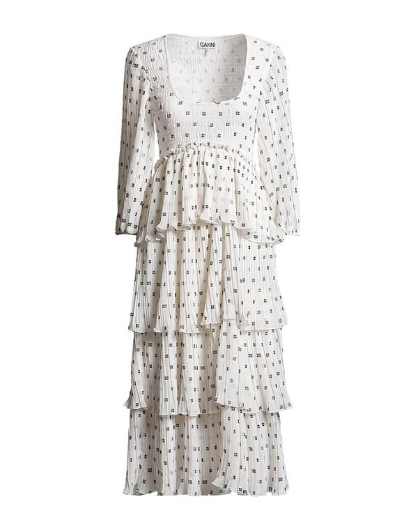 ガニー レディース トップス ワンピース GANNI Beige ベージュ