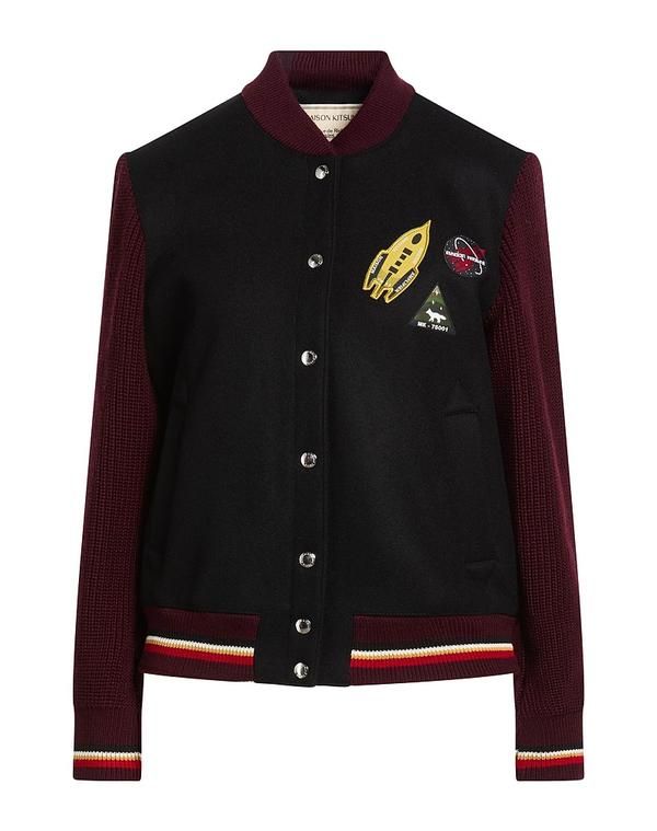 メゾンキツネ レディース アウター ジャケット・ブルゾン MAISON KITSUN Black ブラック