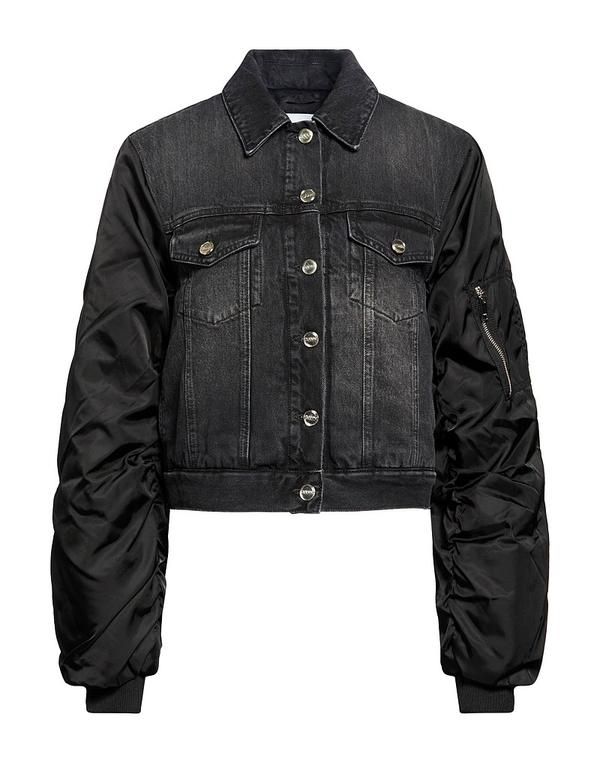 ガニー レディース アウター ジャケット・ブルゾン デニムブルゾン GANNI Black ブラック