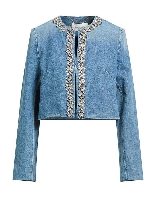 ジマーマン レディース アウター ジャケット・ブルゾン デニムブルゾン ZIMMERMANN Blue ブルー