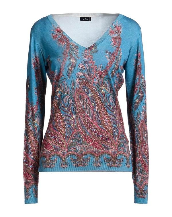 エトロ レディース トップス シャツ プルオーバー ETRO Blue Gray グレー
