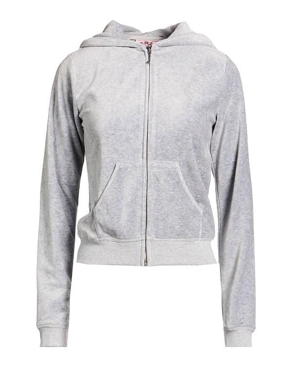 ジューシークチュール レディース アウター パーカー・スウェット JUICY COUTURE Gray グレー