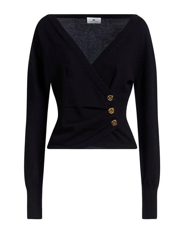エリザベッタフランキ レディース アウター カーディガン ELISABETTA FRANCHI Black ブラック
