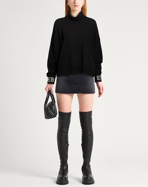 アイスバーグ レディース アウター ニット・セータートルネック ICEBERG Black ブラック