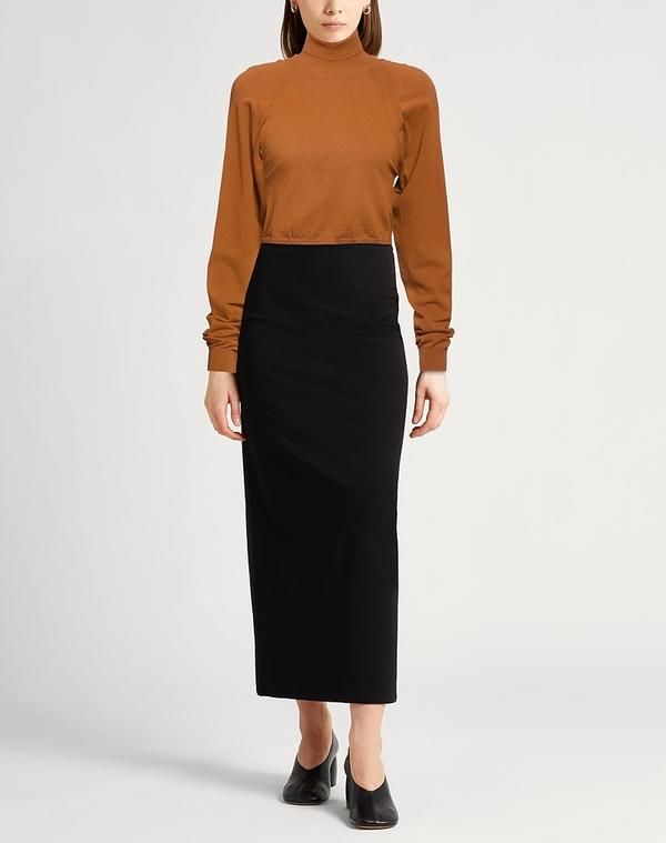 セミクチュール レディース アウター ニット・セータートルネック SEMICOUTURE Brown ブラウン セミクチュール レディース アウター ニット・セータートルネック SEMICOUTURE Brown ブラウン