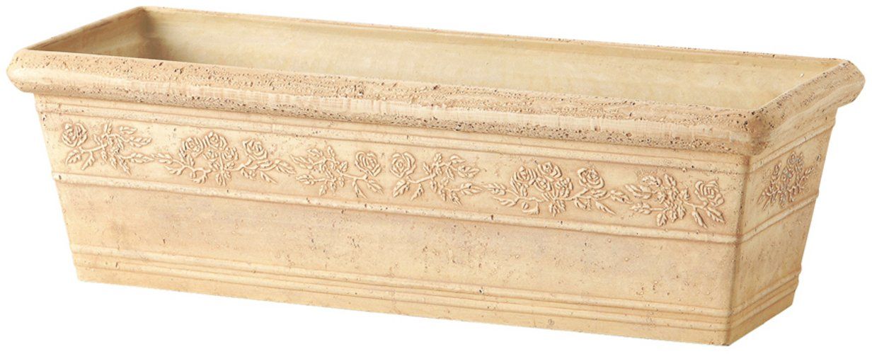 新品 GREENHOUSE 軟質プラスチックプランター ローズ 長角 3064-BE ベージュ