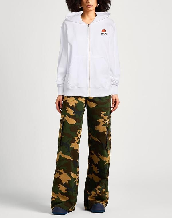 ケンゾー レディース アウター パーカー・スウェット KENZO White ホワイト