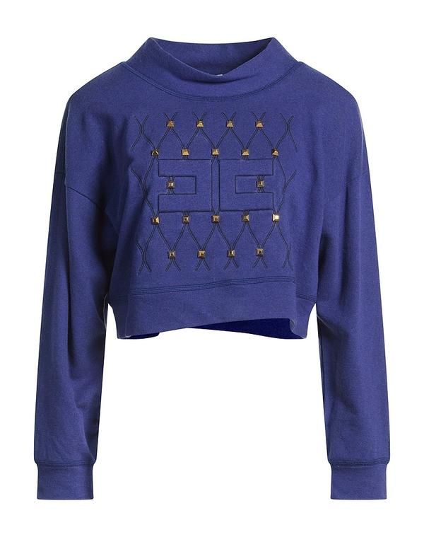 エリザベッタフランキ レディース アウター パーカー・スウェット ELISABETTA FRANCHI Navy ネイビー