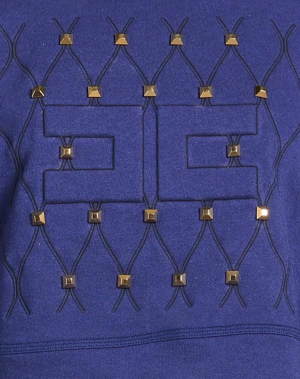エリザベッタフランキ レディース アウター パーカー・スウェット ELISABETTA FRANCHI Navy ネイビー