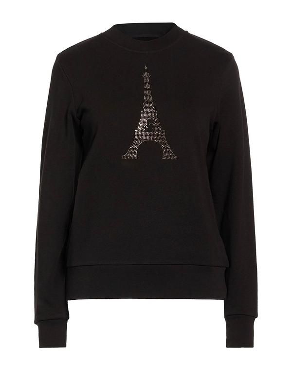 カール ラガーフェルド レディース アウター パーカー・スウェット KARLAGERFELD Black ブラック