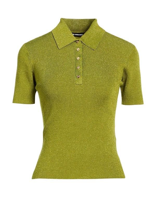 カール ラガーフェルド レディース トップス ポロシャツ KARLAGERFELD Green グリーン