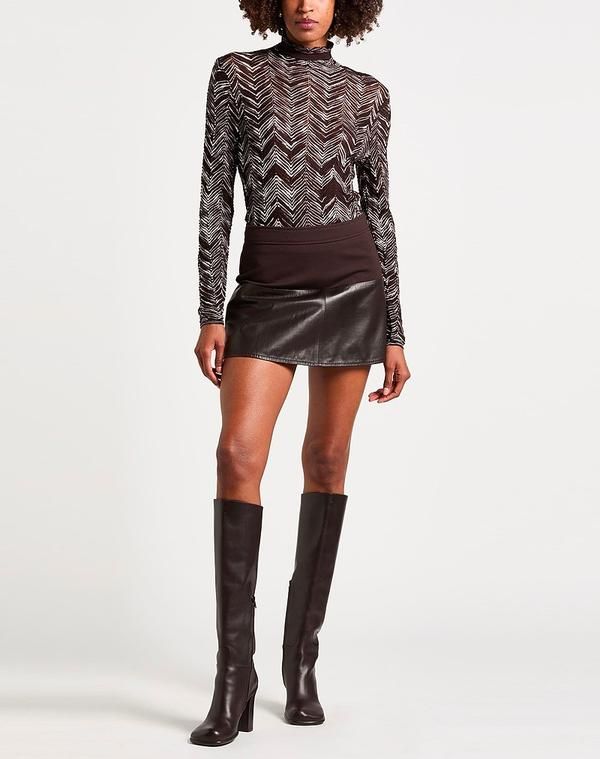 ミッソーニ レディース アウター ニット・セータートルネック MISSONI Dark Brown ブラウン
