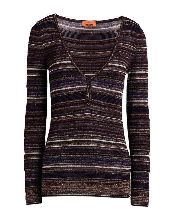 ミッソーニ レディース アウター カーディガン MISSONI Dark Brown ブラウン