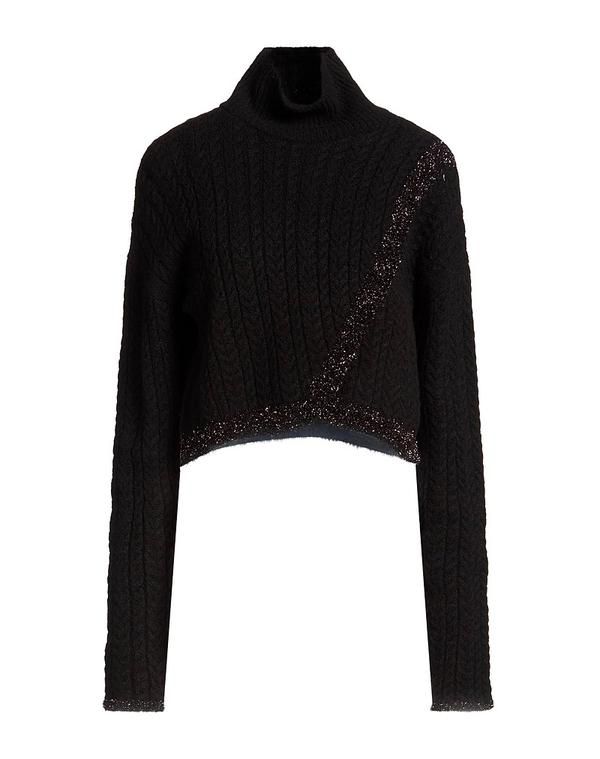 ガレパリ レディース アウター ニット・セータートルネック GALLE Paris Black ブラック