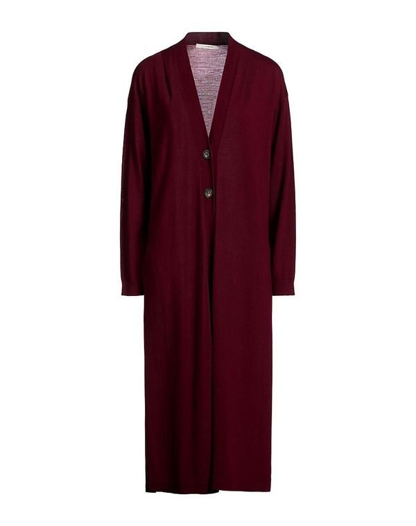 マルパルミ レディース アウター カーディガン MALPARMI Bordeaux