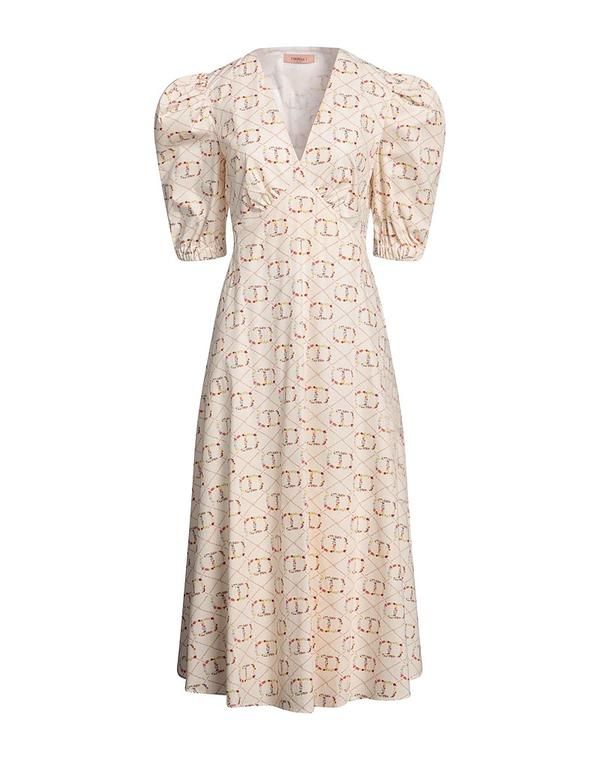ツインセット レディース トップス ワンピース サマードレス TWINSET Off White オフホワイト