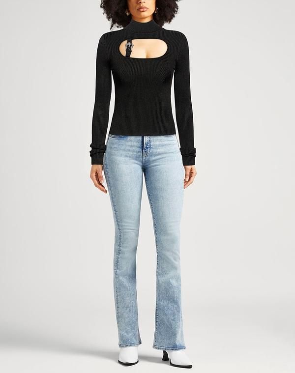 ヴェルサーチ レディース アウター ニット・セータートルネック VERSACE JEANS COUTURE Black ブラック ヴェルサーチ レディース アウター ニット・セータートルネック VERSACE JEANS COUTURE Black ブラック