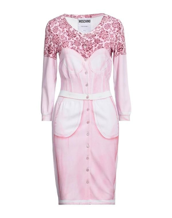 モスキーノ レディース トップス ワンピース シュミーズドレス MOSCHINO Pink ピンク