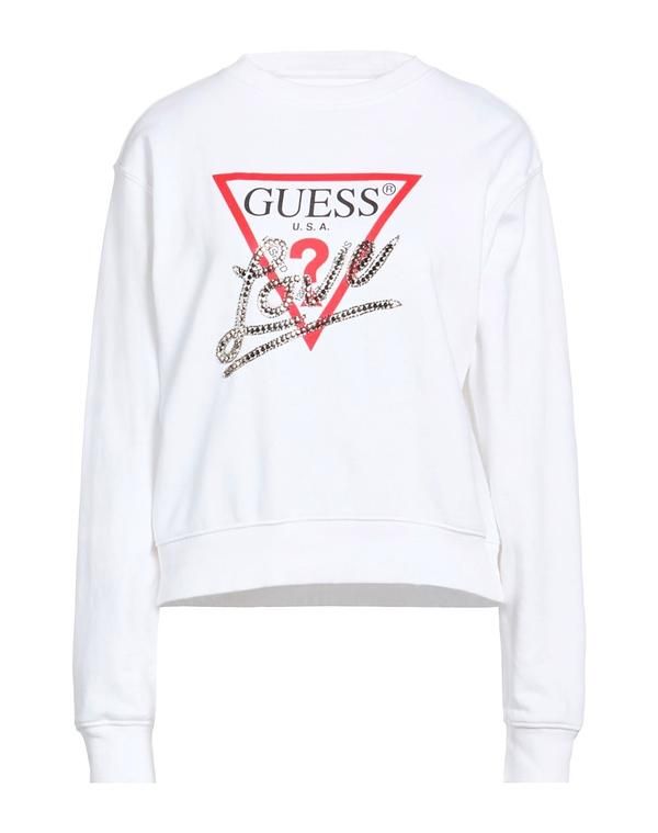ゲス レディース アウター パーカー・スウェット GUESS White ホワイト