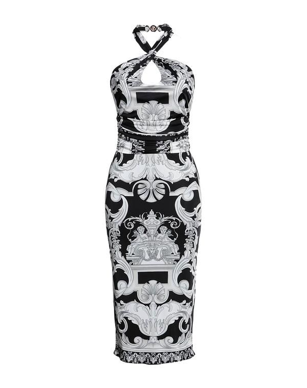 ヴェルサーチ レディース トップス ワンピース チューブドレス VERSACE Black ブラック