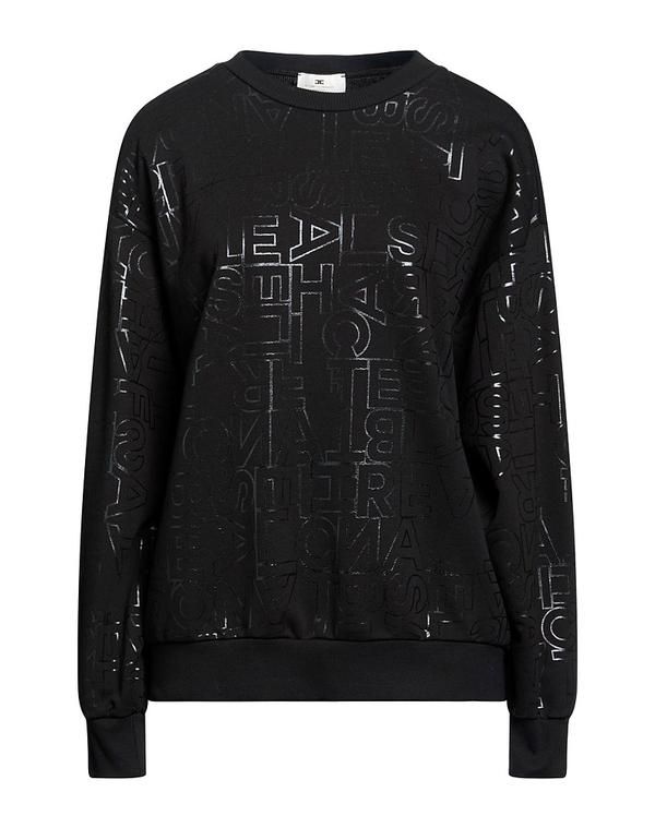 エリザベッタフランキ レディース アウター パーカー・スウェット ELISABETTA FRANCHI Black ブラック