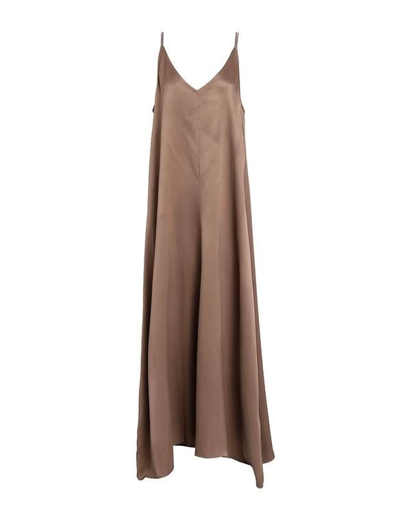リュージョー レディース トップス ワンピースリップドレス LIU JO Khaki カーキ