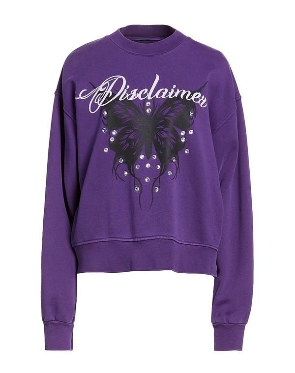 ディスクレーマー レディース アウター パーカー・スウェット DISCLAIMER Dark Purple パープル