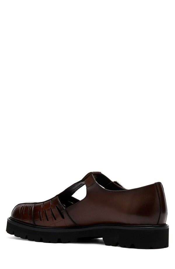 マークノーラン メンズ シューズ サンダル MARC NOLAN Rocky Fisherman Sandal Brown ブラウン