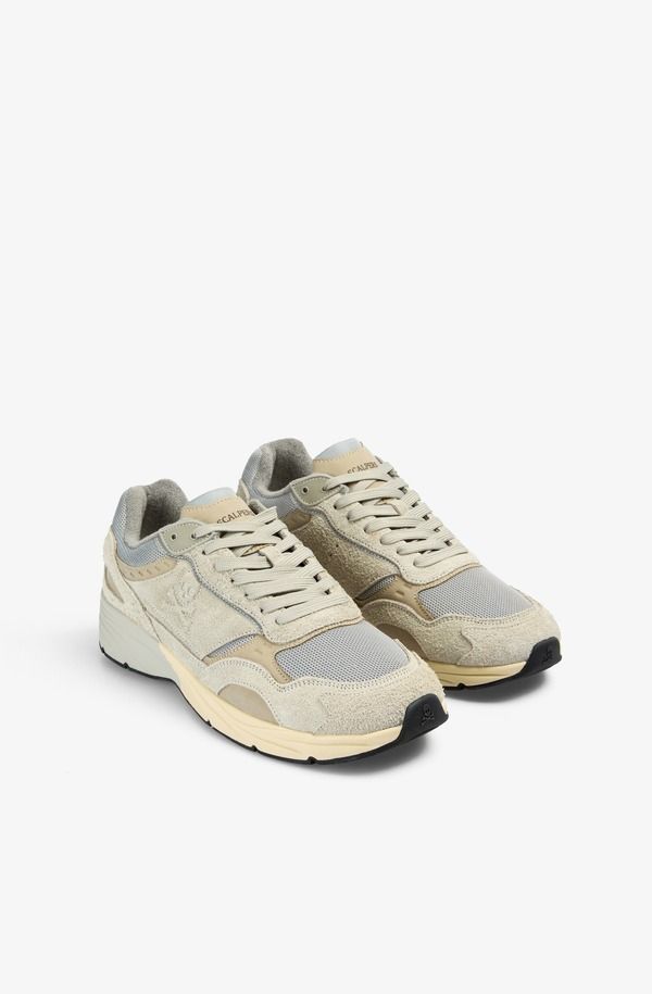 スカルパーズ メンズ シューズ スニーカー スエード Scalpersuede Sneakers with Sportsole Grey グレー