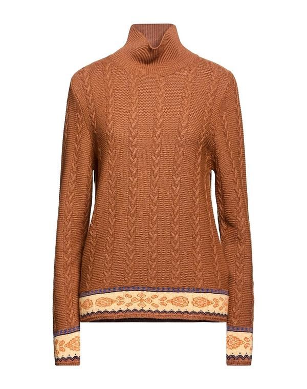 エトロ レディース アウター ニット・セータートルネック ETRO Camel キャメル