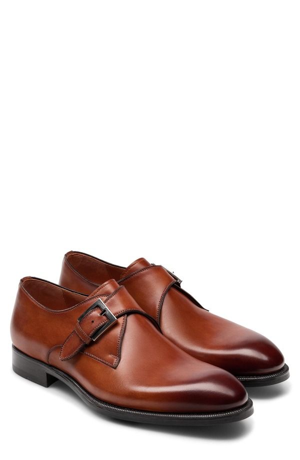 マグナーニ メンズ シューズ モンクストラップ モンク Magnanni Wooten Monk Strap Shoe Cognac