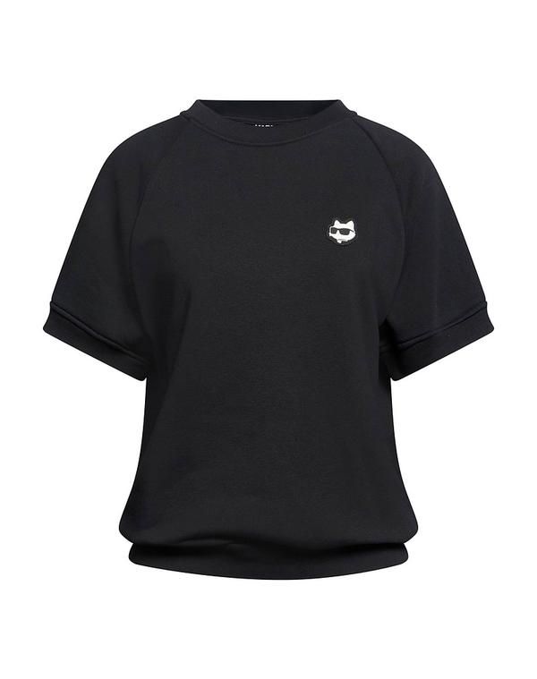 カール ラガーフェルド レディース アウター パーカー・スウェット KARLAGERFELD Black ブラック