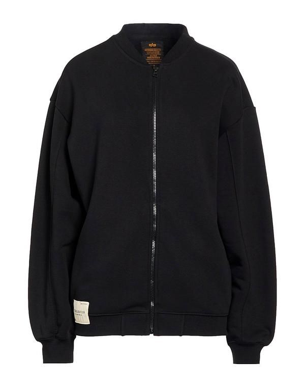 アルファインダストリーズ レディース アウター パーカー・スウェット ALPHA INDUSTRIES Black ブラック
