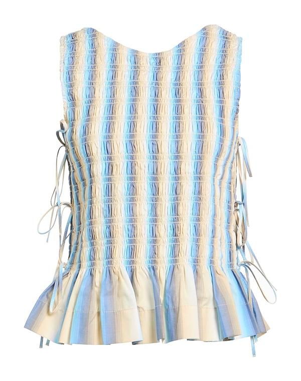 ガニー レディース トップス シャツ GANNI Beige ベージュ