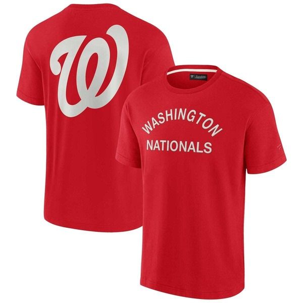 ファナティクス シグネチャー レディース トップス シャツ Unisex Fanaticsignatu red Washingtonationals Elementsuper Soft Short S