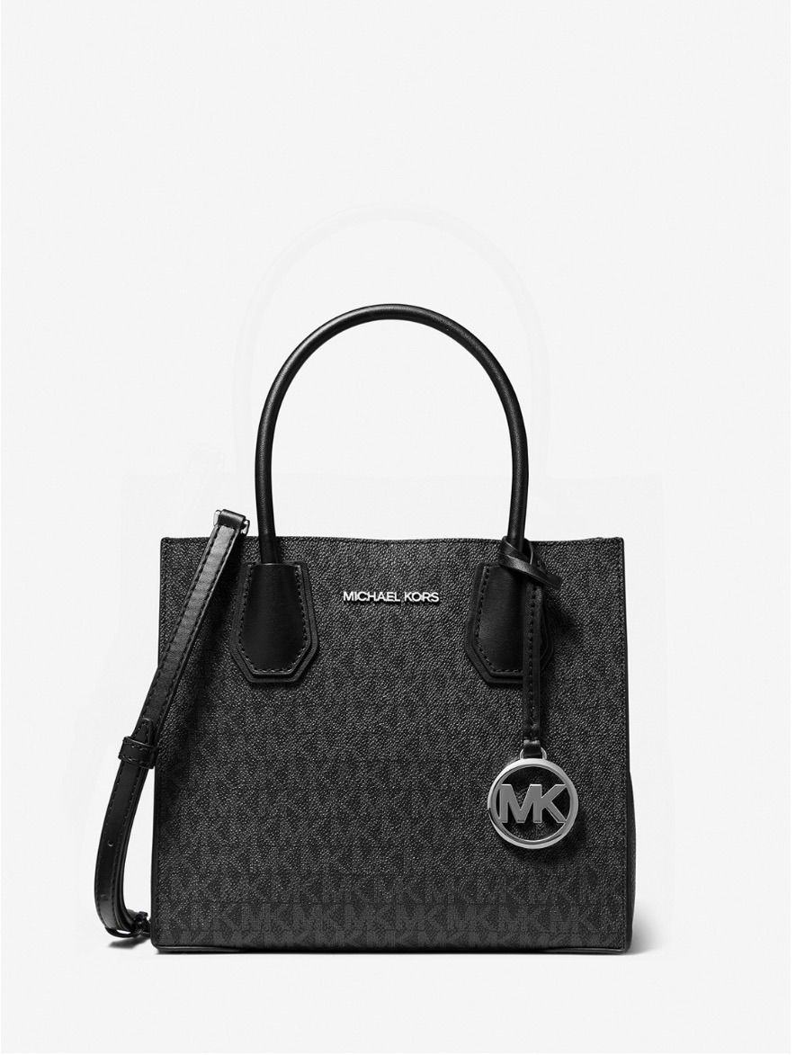 MICHEAL KORS MERCER ショッパートート クロスボディ ミディアム - MKシグネチャー