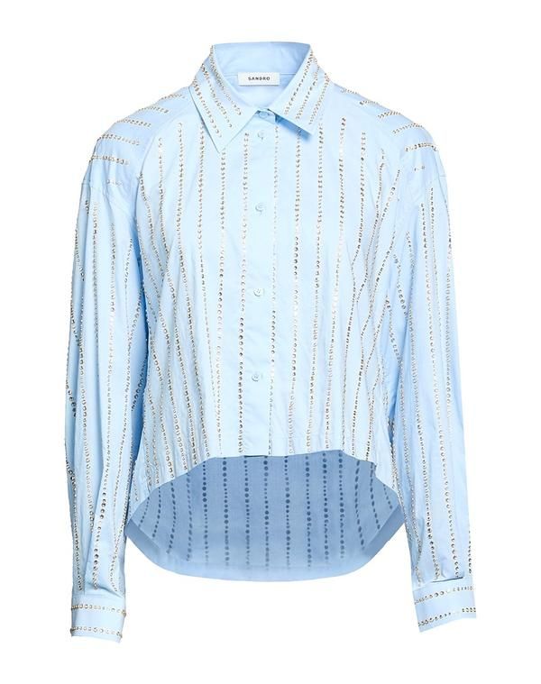 サンドロ レディース トップス シャツ SANDRO Light Blue ブルー