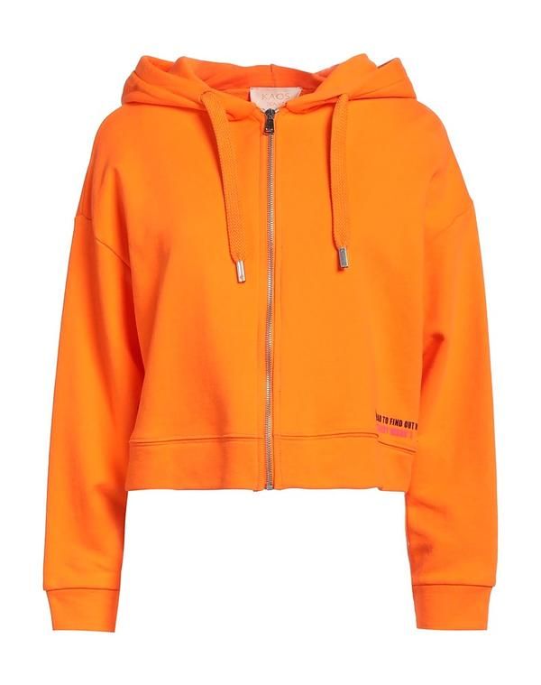 カオスジーンズ レディース アウター パーカー・スウェット KAOS JEANS Orange オレンジ
