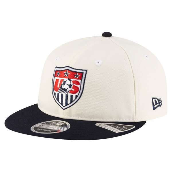 ニューエラ メンズ アクセサリー 帽子 Mens New Era Cream USMNT 1995 RetroCrown 9FIFTY Adjustable Hat Cream クリーム
