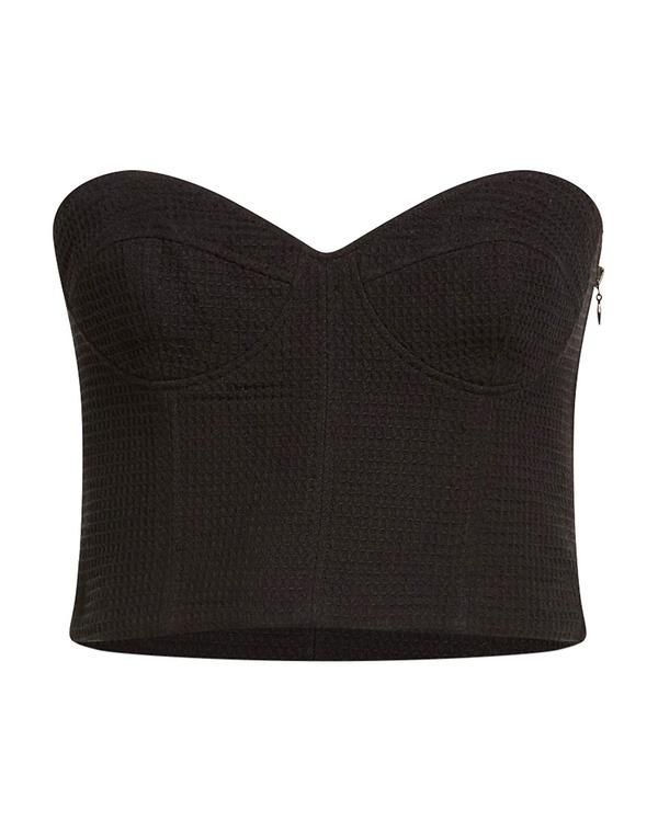 フォルテフォルテ レディース トップス シャツ ビスチェ FORTE_FORTE Black ブラック