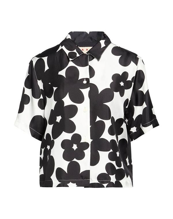 マルニ レディース トップス シャツ MARNI Black ブラック