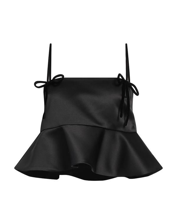 ガニー レディース トップス シャツ GANNI Black ブラック