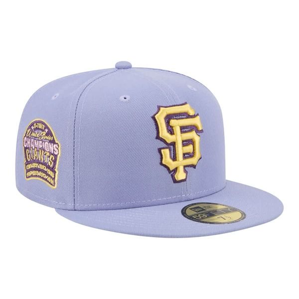 ニューエラ メンズ アクセサリー 帽子 Mens New Era Light Purple San Francisco Giants Lavender Bloom 59FIFTY Fitted Hat