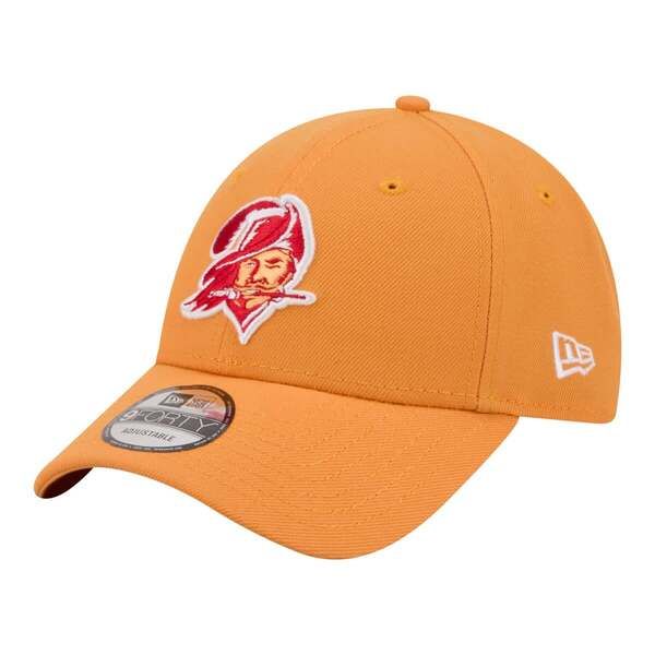 ニューエラ メンズ アクセサリー 帽子 Mens New Era Orange Tampa Bay Buccaneers Core Team 9FORTY Adjustable Hat Orange