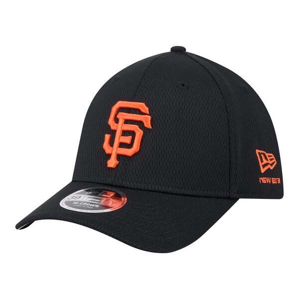 ニューエラ メンズ アクセサリー 帽子 Mens New Era Black San Francisco Giants Dash 39THIRTY Flex Hat Black ブラック