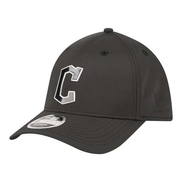 ニューエラ メンズ アクセサリー 帽子 トール Mens New Era Black Cleveland Guardians Metallic 39THIRTY MCrown Flex Hat Bla