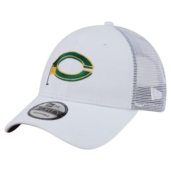 ニューエラ メンズ アクセサリー 帽子 Mens New Era White Cincinnati Reds Flag 9FORTY Trucker Adjustable Hat White ホワイト