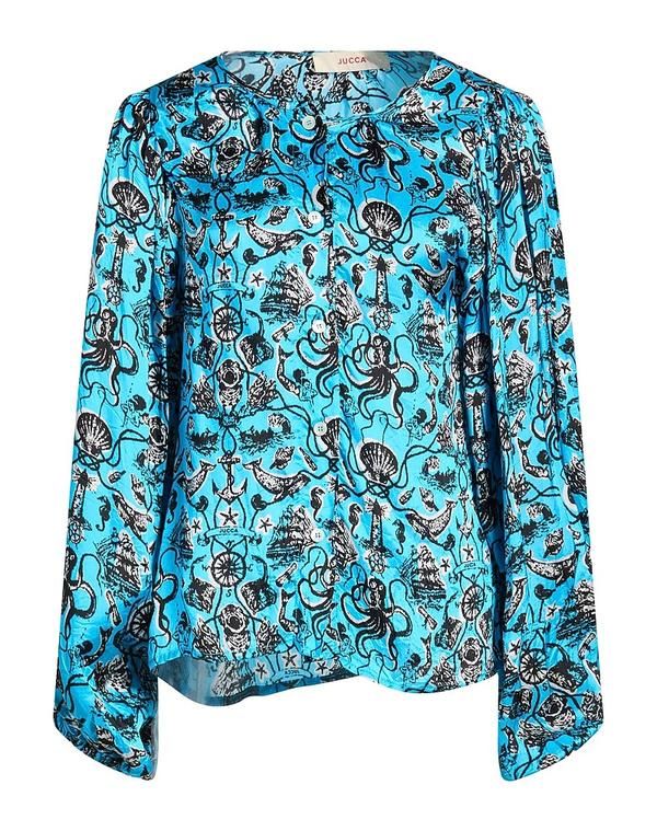 ユッカ レディース トップス シャツ JUCCA Azure Blue ブルー