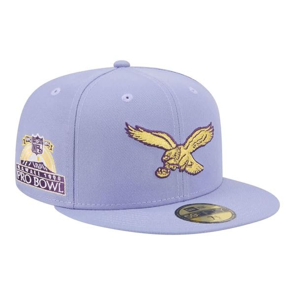 ニューエラ メンズ アクセサリー 帽子 Mens New Era Light Purple Philadelphia Eagles Lavender Bloom 59FIFTY Fitted Hat