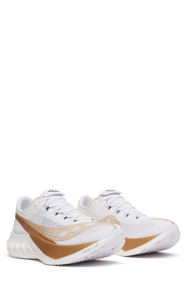 サッカニー メンズ シューズ スニーカー Saucony Endorphin Pro 4 Racing Shoe White Gold ホワイト